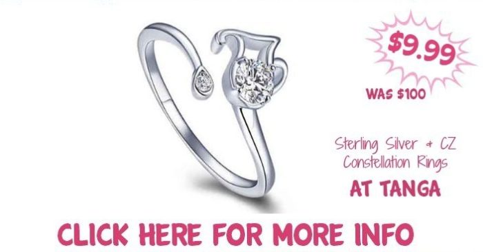 Sterling Silver & CZ Constellation Rings Just $9.99! Down From $100!
