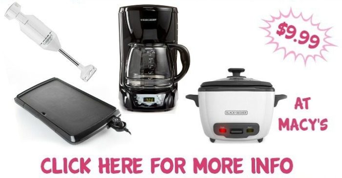Small Appliances Only $9.99! Down From Up To $45!