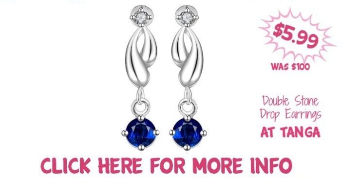 Double Stone Drop Earrings Just $5.99! Down From $100! Ships FREE!