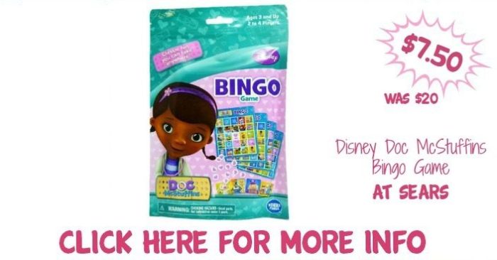 Disney Doc McStuffins Bingo Game Just $7.50! Down From $20!