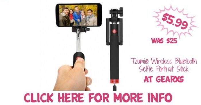 Tzumi Wireless Selfie Stick Just $5.99! Down From $25! Ships FREE!