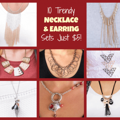 10 Trendy Necklace & Earring Sets Just $5!