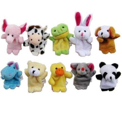 Velvet Animal Finger Puppets, 10pc Just $3.49 Shipped!