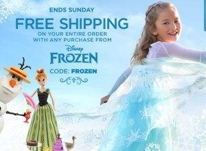 FREE Shipping on ALL Disney Frozen Toys, Clothes + More!
