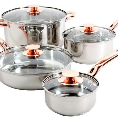 Sunbeam Stainless Steel Ansonville 8pc Cookware Set Just $29.65!  Down From $50!