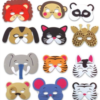Set 12 Assorted Foam Animal Masks Only $5.29!