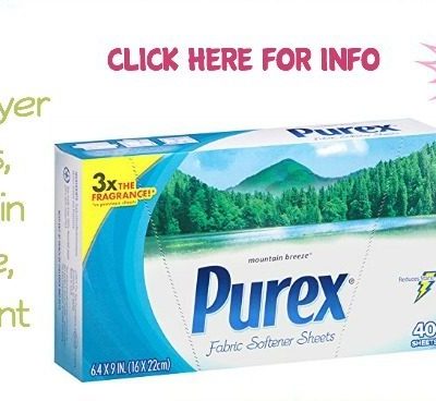 Purex Dryer Sheets, Mountain Breeze, 40 Count Just $1.61!