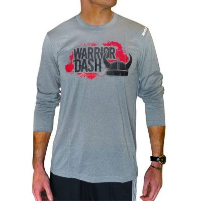 Reebok PlayDry Moisture Wicking Long Sleeve Tshirt – Warrior Dash Edition Only $6 Plus FREE Shipping!