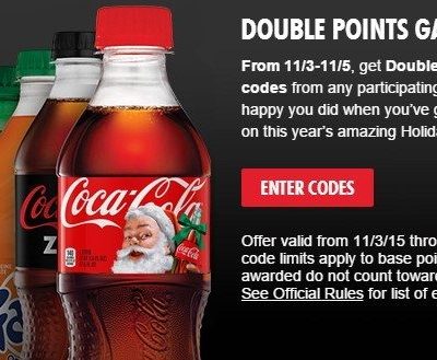 Double My Coke Rewards Points!