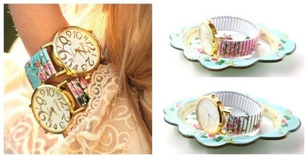 Large Dial Floral Watch Only $7.99! Down From Up To $29.00!