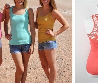 Crochet Back Layering Tank Only $5.99! Down From $14.99! 12 Colors!