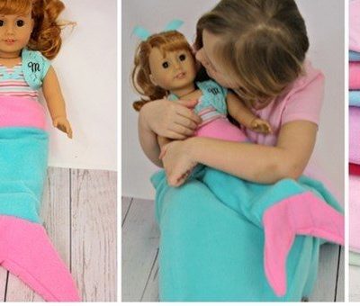 18″ Doll Mermaid Tail Sack/Blanket Only $6.99! Down From Up To $18.99!