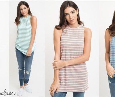 Striped Tunic Tanks Just $13.99!  (Was $29)