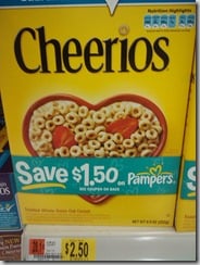 Cheerios–$2.00