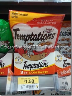 Temptations Cat Treats for $1.00!