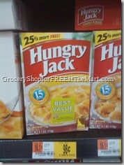 Hungry Jack Potatoes for $.48!
