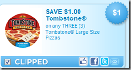 New Printable Coupon for Tombstone Pizza!