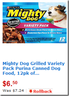 Mighty Dog Canned Dog Food Just $.37!