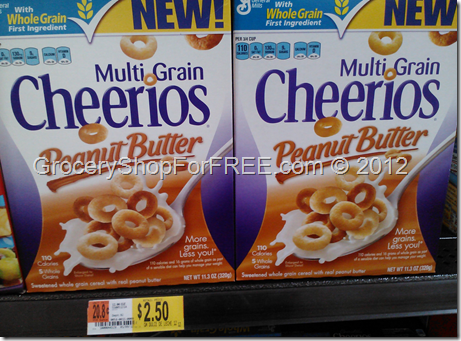 Multi Grain Peanut Butter Cheerios Just $1.50!