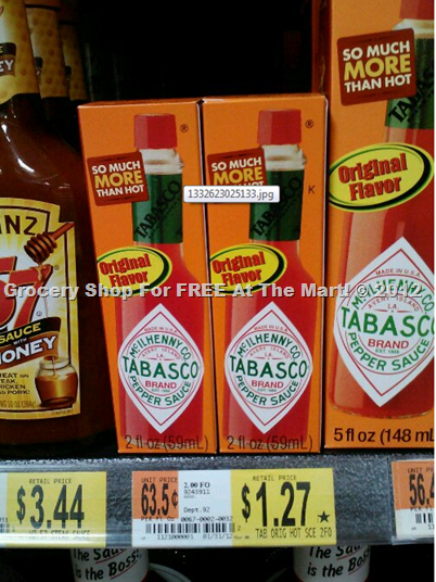 Tabasco Sauce Just $.87!