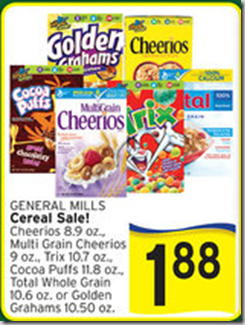 General Mills Cereal Just $1.38!