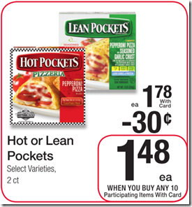 Hot or Lean Pockets Just $1.00!