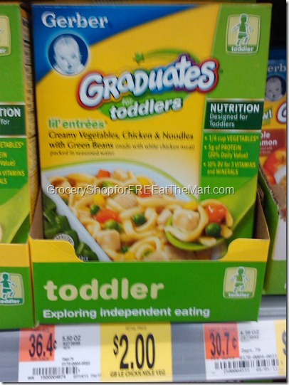 Gerber Graduates Entrees