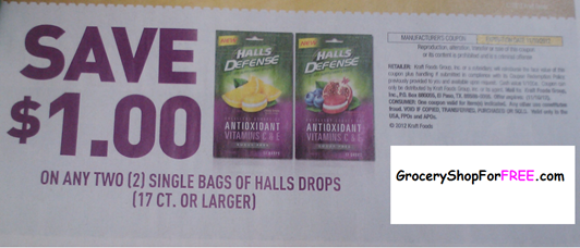 Hall&rsquo;s Cough Drops – $.68 After Coupon!