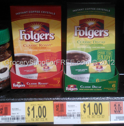Folger’s Stick Packs Just $.75