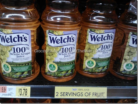 Welch’s 100% White Grape Juice for $3.03!