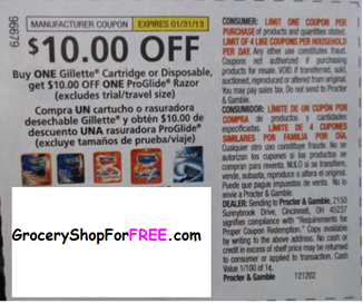 Gillette Coupon