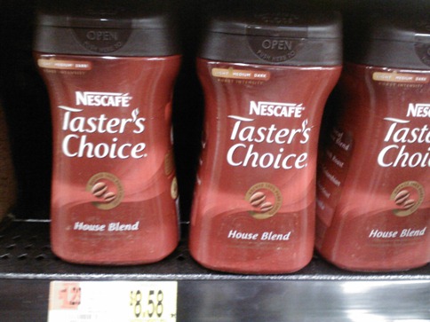 Nescafe Taster's Choice at Walmart