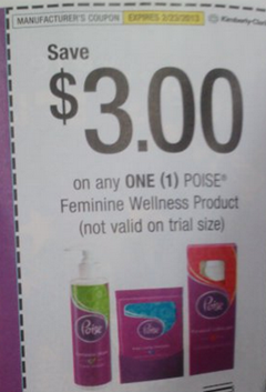 Poise coupons