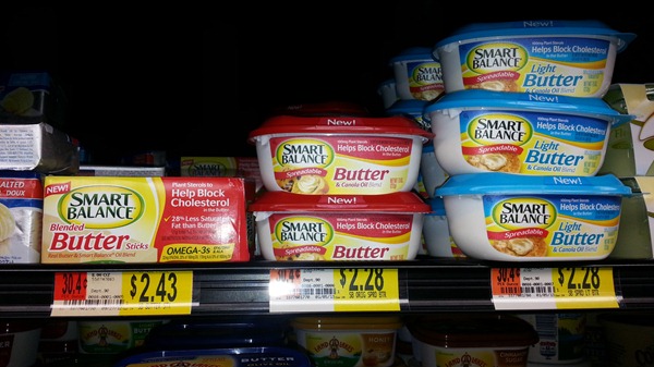 Smart Balance butter at Walmart