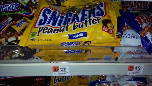 Snickers Peanut Butter Squared 11.5oz Bags at Walmart