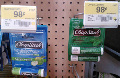 Chapstick at Walmart