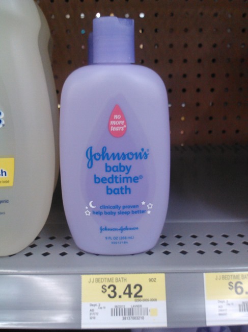 Johnsons baby bedtime bath 