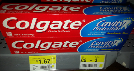 Walmart Matchups:  Colgate Mouthwash $.96 & Colgate Toothpaste $.67 