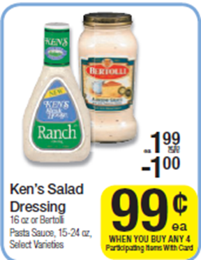 FREE Ken&rsquo;s Dressing with Overage!