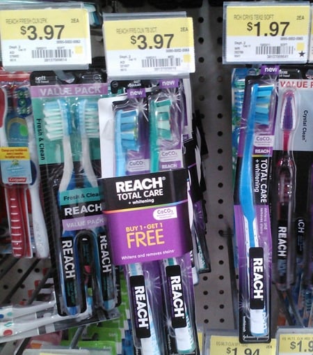 Reach Toothbrushes for Less than a Buck!