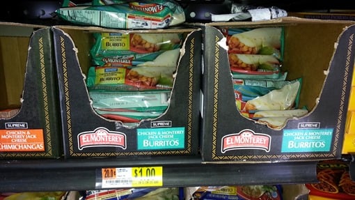 BOGO El Monterey Burritos Makes Them $.50 Each at Walmart!