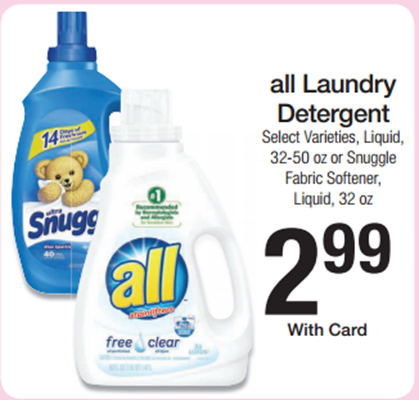 Walmart Coupon Matchup: All Detergent Just $1.99 a Bottle!