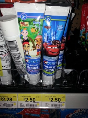 Kid’s Crest Toothpaste just $1.62 at Walmart!