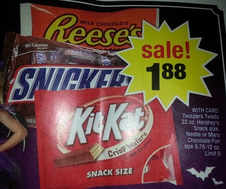 Walmart Price Match Deal: Mars Halloween Candy Just $1.38!