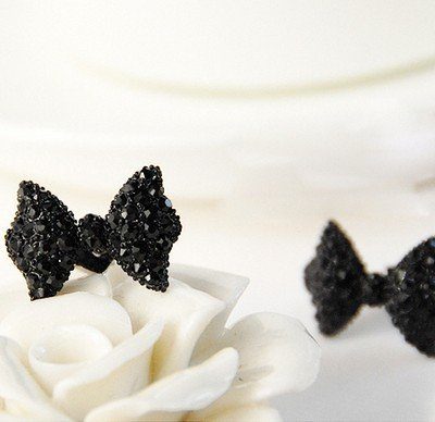 Black Bow Earrings Only $2.80 + FREE Shipping!
