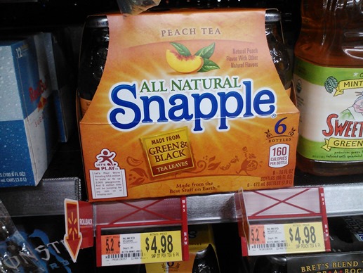 Snapple 6pk 3-27-12