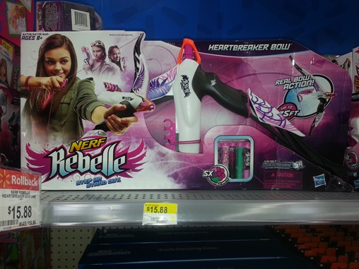 Nerf Rebelle Heartbreaker Bow at Walmart