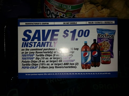 Super Bowl Snack Coupon