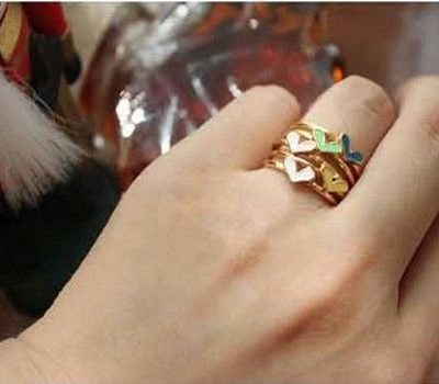 5 Colorful Heart Love Rings Just $0.57 SHIPPED!