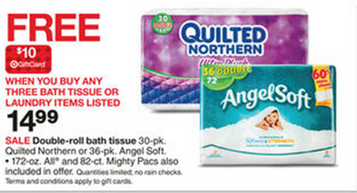 Walmart Price Match Deal: Quilted Northern As Low As $.15 a Roll!